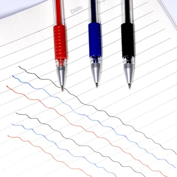 55Pcs/Set Bolígrafo de Gel de 0,5 mm Rojo/Negro/Azul Tinta de Bolígrafos de Gel Recargas Varilla Bolígrafo de Gel Para la Escuela de artículos de Oficina Escritura de los Estudiantes de Suministros