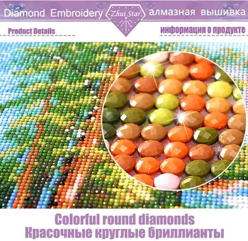 5D bordado de diamantes diamante mosaico Torrent peces de bricolaje diamante pintura costura hermoso lienzo de la Decoración del Hogar