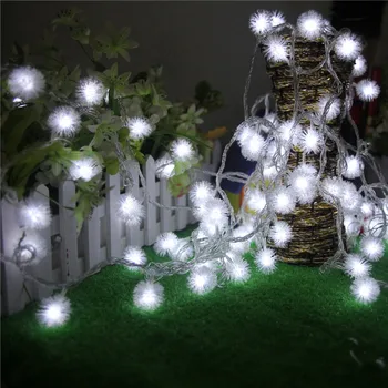 5M 40LED Cadena Iluminación Luzes De Natal diente de león de la Boda Casamento Luces de Hadas Natal Edelweiss Luces de Navidad al aire libre