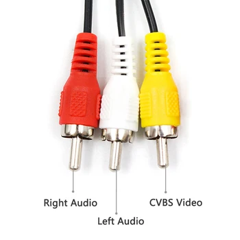5pcs AV AV Cable 3 RCA Macho a 3 RCA Macho de Audio Compuesta de Vídeo AV Cable de Enchufe de Envío Gratis 71581