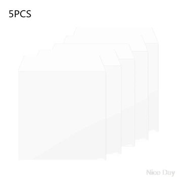 5Pcs/bolsa de Espesar Exterior de PVC Manga Registro Bolsa de Protección para 12