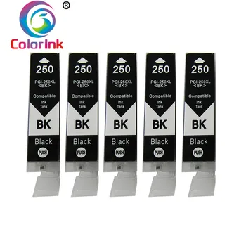 5PK negro 250XL 250 251 cartucho de tinta Para Canon pgi250xl cli251xl MX922 IX6820 MG5420 MG5422 MG5520 impresora cartuchos de tinta