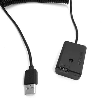 5V 2A-4A AC-PW20 NP-FW50 USB Primavera Cable Adaptador para la Cámara Alpha NEX F3 5R 5T 3N 5N A33 A37 A55 A5000 A6000 A6300 A6500