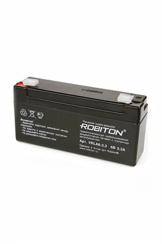 6 V de la batería (batería) robiton vrla6-3. 3 (6 v, 3.3 AH)