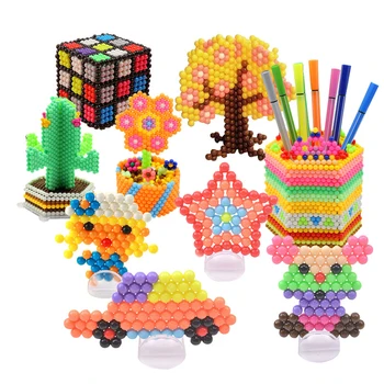 6000 pc DIY bolas Mágicas de Animales Moldes de la Mano que hace de Puzzle en 3D de los Niños Educativos perlas de Juguetes para los Niños Hechizo Reponer