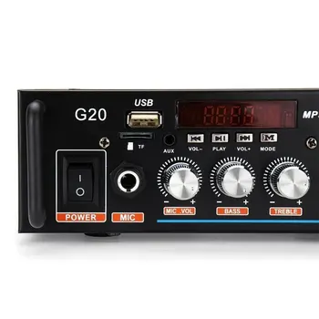 600W Casa de Sonido Amplificador de 200V Subwoofer HiFi para Coche amplificador de Audio TF FM AUX Reproductor de MP3 Con Control Remoto