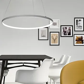 60CM Único Anillo de LED Moderna Lámpara Colgante Comedor Sala de estar Hanglamp Iluminación Interior del Hogar de la Luminaria Lamparas Colgantes