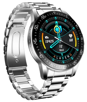 696 Reloj Inteligente ALD3 de Infrarrojos de la temperatura del Cuerpo de medida de Bluetooth de la Llamada de la frecuencia cardíaca Passometer Smartwatch de los Hombres Pulsera de las Mujeres de B