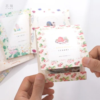 6pcs/LOT de la recuperación de la serie Creativa decoración DIY adhesivas de papelería de la etiqueta engomada de papel de enmascarar washi pegatina