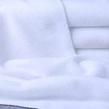 70*140cm de Color Blanco Rectángulo Toalla de Baño para Adultos Hotel de Bambú de la Fibra de Poliéster Bañera Toallas para el cuarto de Baño de secado Rápido Toalla