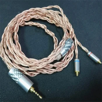 7n solo cristal de cobre bañado en plata de auriculares cable de actualización 4 compartir im50 MMCX IE80 0.78 MM A2DC