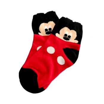7pair/set de 2-12 años de Mickey Minnie y el pato de dibujos animados de los niños Calcetines de invierno Cálido Algodón de la Muchacha de los Niños Calcetines Bebé Niño Niño niños Calcetines