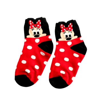 7pair/set de 2-12 años de Mickey Minnie y el pato de dibujos animados de los niños Calcetines de invierno Cálido Algodón de la Muchacha de los Niños Calcetines Bebé Niño Niño niños Calcetines