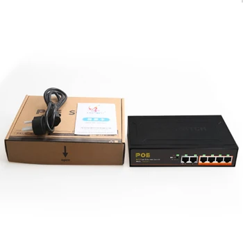 8+2 Puertos de 10/100Mbps Conmutador PoE Inyector de Alimentación a través de Ethernet Switch para Cámaras IP AP VoIP de la Red Vlan Smart Switch