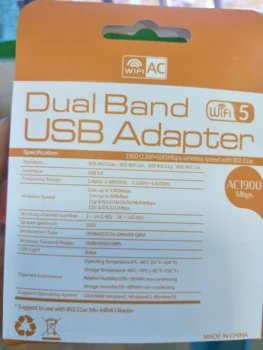 802.11 ac 1900Mbps Doble Banda de 2,4/5 ghz Wi-Fi Adaptador USB AC1900 63770