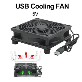 9 cm/12 cm Ventilador de Refrigeración DC 5V fuente de Alimentación USB Ventilador Silencioso para el Router TV Set-Top Box