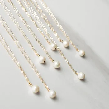 925 de Plata/de Oro Llena de la Perla del Collar de la Joyería hecha a Mano Gargantilla Colgantes Collier Femme Kolye Collares Collar para las Mujeres