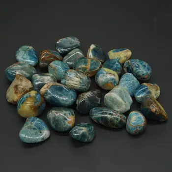 A granel Cayó Azul de Apatita de Piedra Natural Pulida de la piedra preciosa de los Suministros para la Wicca, el Reiki, la Energía de Cristal de Sanación