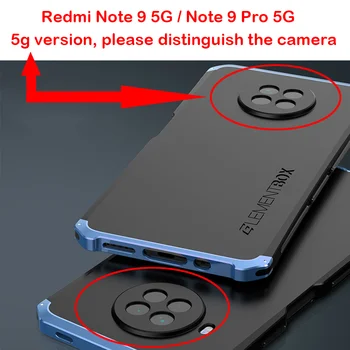 A prueba de choques de la Armadura de carcasa de Metal Para Xiaomi 10 11 9 Pro Mi Redmi Nota 9 5G Nota 8 Pro 7 Aluminio de Parachoques + Mate PC de la Cubierta Protectora