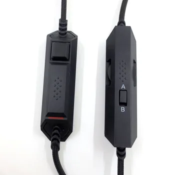 AAY de Sustitución de Cable de Audio para Logitech para Kingston para HyperX Cloud Vuelo G633 G933 Auriculares se Ajusta a Muchas Auriculares