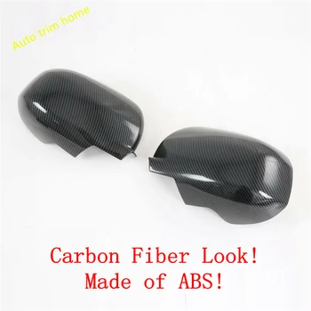 ABS Cromo / de Fibra de Carbono Aspecto Exterior Reinstale el Kit de Ajuste Para Mitsubishi ASX 2020 2021 Espejo Retrovisor Tapas de la Decoración de la Cubierta de Recorte 102502