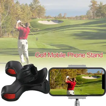 ABS Teléfono Celular Clip de soporte Soporte Soporte Para la Alineación de Palo de Accesorios de Golf Swing de Golf Teléfono Registro Rack de soporte Ayudas de Formación
