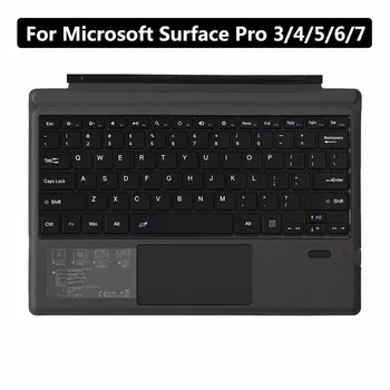 Adecuado para Microsoft Surface Pro 3/4/5/6/7 Tableta Inalámbrica Bluetooth 3.0 Tablet Teclado Portátil Gaming Keyboard