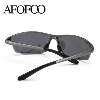 AFOFOO de Aluminio Magnesio Polarizado Gafas de sol de Marca Diseño de la Plaza manejo de Hombres Gafas de Sol Masculinas UV400 Tonos Gafas