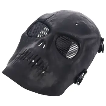 Airsoft Máscara De Cráneo Completo Máscara De Protección - Negro