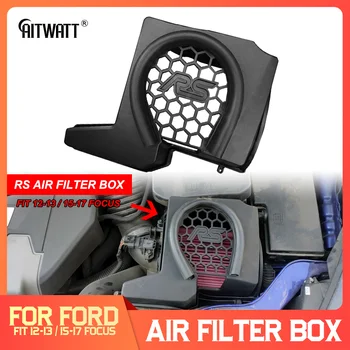 AITWATT Para Ford Focus RS Caja del Filtro de Aire 2012-2018 Kuga Entrada Cubierta de Protección de Alta Calidad de Plástico ABS de los Accesorios del Coche etiqueta Engomada