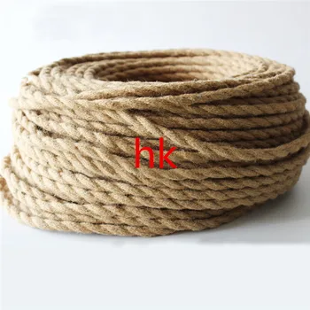 Al por mayor de la Vendimia de color marrón de la Vendimia de la cuerda de Tejido Conductor de Cobre Eletrical Cable 2*0,75 mm,retro cuerda de alambre cable eléctrico