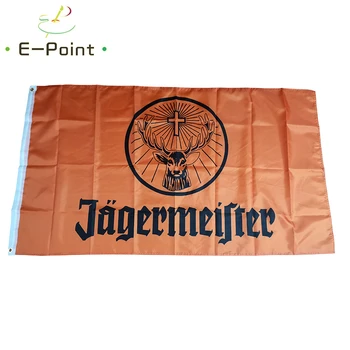 Alemania Jagermeister Bandera Naranja de Fondo 60*90cm (2x3ft) 90*150cm (3x5ft) Tamaño de la Navidad Decoraciones para el Hogar y Jardín