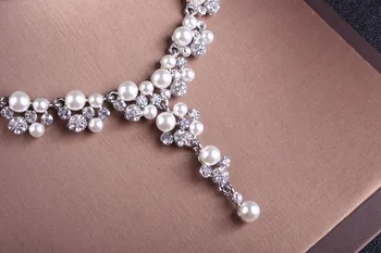 Alexzendra la Joyería de la Boda Flores de Forma de Cristal Clásico de Novia Collar de diamantes de Imitación de Cristal de Lujo de la Joyería para las Mujeres