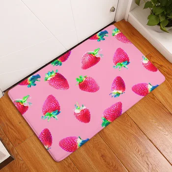 Alfombra de baño alfombra de Baño Wc Alfombra Estera en el Piso de Piña Fruta Impreso Felpudo Cocina al aire libre Mat Decoración del Hogar 50x80cm