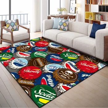 Alfombras de Estilo persa moderno Para la Sala de estar del Dormitorio de la Decoración de la Alfombra 3D Patrón Geométrico de la Habitación de los Niños Zona de juegos Alfombras Hogar alfombras de Piso
