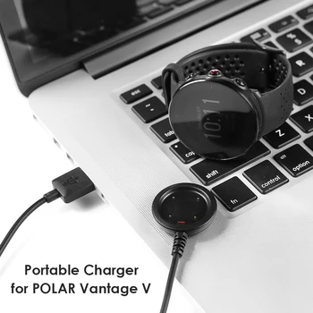 ALLOYSEED 100cm USB Cable de Carga Magnética Dock Base Para Polares de Grano X/Ignite/Vantage V/M de Reloj Inteligente Cargador Accesorios