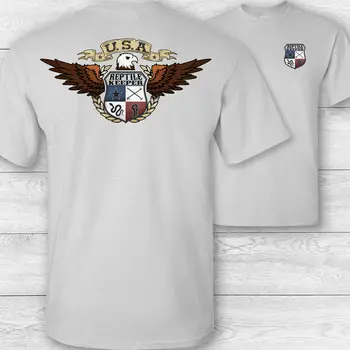 American Eagle Reptiles Portero Camiseta - USA Patriótica de Reptiles Controlador T-shirt para Hombre
