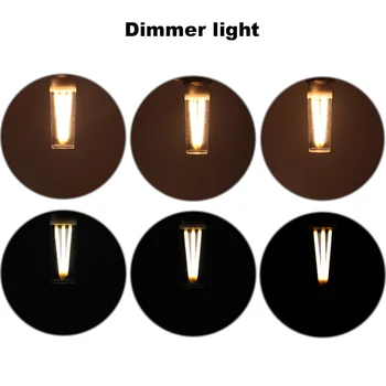 Ampolleta led filamento de luz G9 110v 220v dimmer 2W 3W vela de cristal proyector de dimmable de la MAZORCA de la lámpara super Brillante Sustituir las bombillas Halógenas