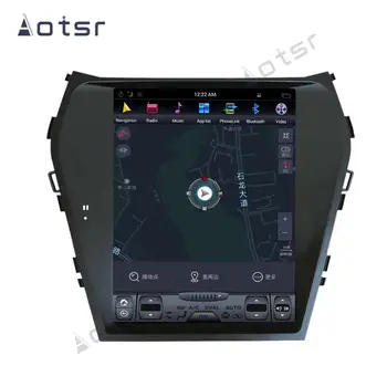 Android 9.0 Tesla Coche GPS Navi multimedia Para Hyundai Santa Fe ix45 2013-2018 auto stereo radio grabadora No DVD jefe de la unidad de