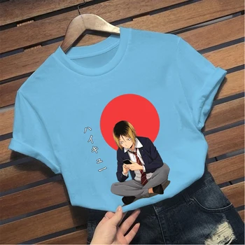 Anime Haikyuu Mens T Shirt Tops Camisetas De Manga Corta Casual Hombres Camiseta De Ropa Masculina