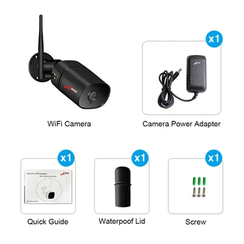 ANRAN 2.0 MP Cámara IP Wi-fi Impermeable al aire libre de HD de Vídeo de Vigilancia de la Cámara de Seguridad Incorporado en la Ranura de la Tarjeta SD Wifi de la Cámara 1080P
