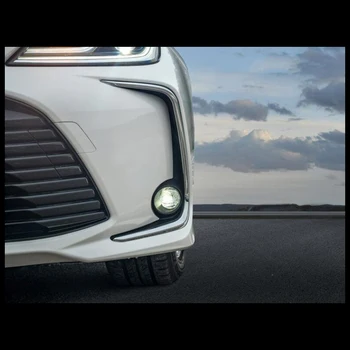 Antiniebla delanteras Luces Antiniebla Luz de la Lámpara del Anillo de la Tapa del Armazón de Recorte de Ajuste para el Toyota Corolla 210 Prestigio Altis 2019 2020 Plata Brillante
