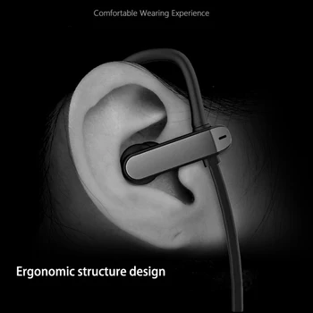 ANVAVA Bluetooth HIFI Auriculares Deportivos de Sonido Estéreo Juego Bajo el Gancho para la Oreja los Auriculares Ejecución Inalámbrico con Cancelación de Ruido Auriculares