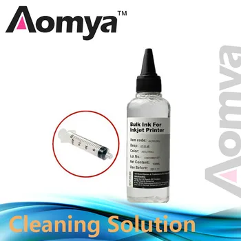 Aomya 100 ml de Líquido de Limpieza de la Impresora Para el Pigmento de la Tinta del Tinte Compatible Para HP CANON EPSON Brother Solución de limpieza