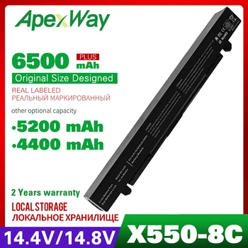 ApexWay 4400mAh Batería del ordenador Portátil Para ASUS A41-X550A X450 a41 x550a A550 K450 K550 F550 R409 R510 X450EA A450CC A550LA P450 x550a
