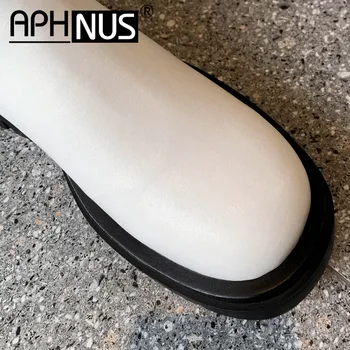 APHNUS Chelsea Botas de Mujer Corto Tobillo Botines de mitad de la Pantorrilla de la Rodilla de Combate a Caballo Baja a Mediados de los Tacones de las Bombas de los Pisos de la Mujer 2020 Zapatos Para las Mujeres