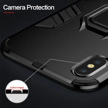 Armadura de Caso Para el iPhone 12 12 Pro Max 12Mini 11 Pro Max 5 5S SE Anillo de Dedo de la Cubierta a prueba de Golpes Para el iPhone XR X XS Max 8 7 6 6 Plus
