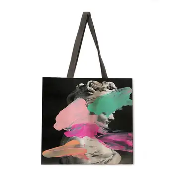 Arte moderno de graffiti de las señoras de la impresión de la bolsa de la ropa de la bolsa de hombro bolso al aire libre de la playa de bolsa de la bolsa de compras reutilizable
