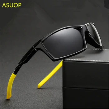 ASUOP 2019 nueva polarizados UV400 gafas de sol de damas de la plaza de los hombres de gafas de sol clásico de la marca de moda diseñador de deportes de conducción gafas