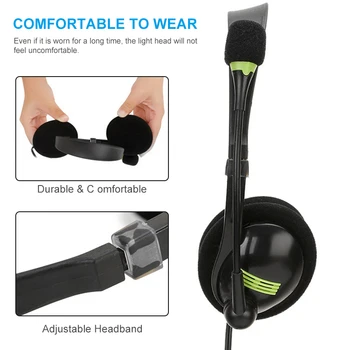 Auriculares USB con Micrófono para Ordenador PC Portátil Estéreo con Cable de los Auriculares para Trabajo de Oficina Auricular Gamer de Auriculares Para las Mujeres